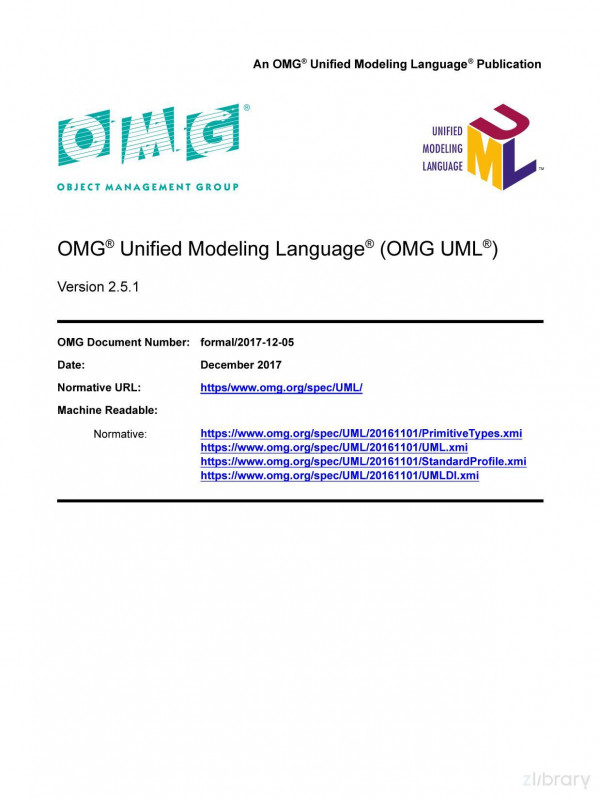 Uml Unified Modeling Language V251 Omg