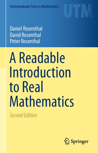 A Readable Introduction To Real Mathematics 2 Daniel Rosenthal David Rosenthal Peter Rosenthal