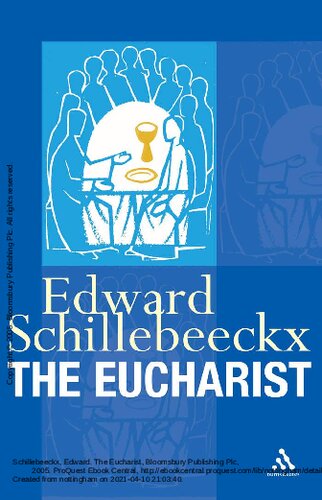 The Eucharist 1st Edition Schillebeeckx Edward
