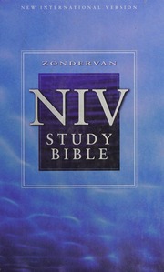 Zondervan Niv Study Bible New International Version Barker