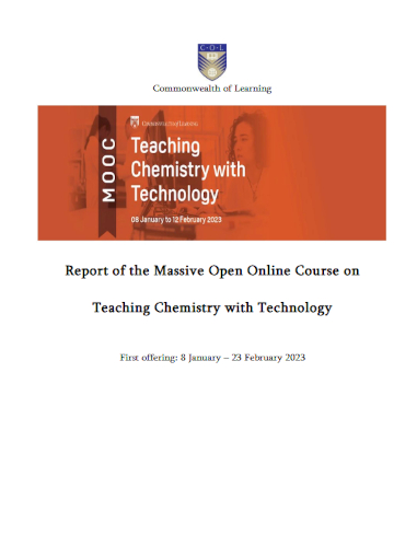 Report Of The Massive Open Online Course On Teaching Chemistry With Technology Nathaniel Ostashewsky