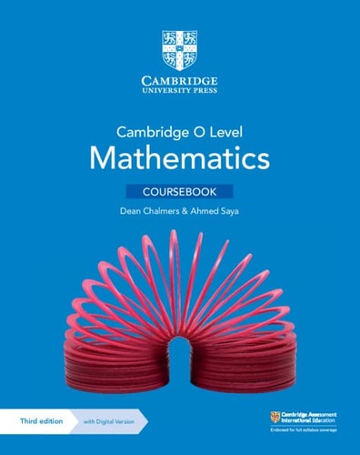 Cambridge O Level Mathematics 3rd Edition Coursebook Answers 3rd Edition Dean Chalmers