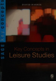 Key Concepts In Leisure Studies Harris David 1947