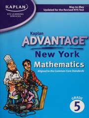 Kaplan Advantage Grade 5 New York Mathematics Maytomay Edition Kaplan Publishing