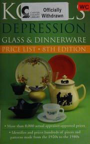 Kovels Depression Glass Dinnerware Price List 8 Edition Kovel