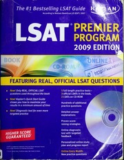Lsat Premier Program Featuring Official Lsat Questions And 3 Official Lsat Practice Tests Papcdr Edition Kaplan Test Prep And Admissions