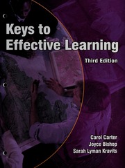 Keys To Effective Learning 3rd Ed Carter Carol Bishop Joyce Joyce L