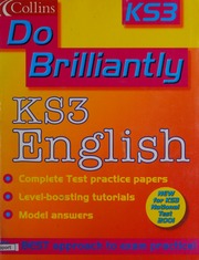 Ks3 English National Tests Coleby Alan Frost Kate