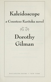 Kaleidoscope A Countess Karitska Novel 1st Ed Gilman Dorothy