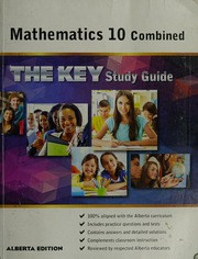 The Key Student Study Guide Mathematics 10 Combined 2016 Alberta Edition Unknown