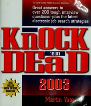 Knock Em Dead 2003 Yate Martin John