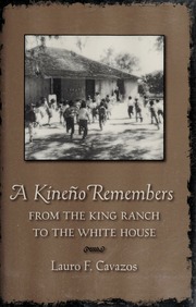 A Kineno Remembers 1st Ed Cavazos Lauro