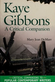 Kaye Gibbons A Critical Companion Demarr Mary Jean 1932