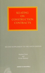 Keating On Construction Contracts 2nd Supplement Ninth Edition Keating