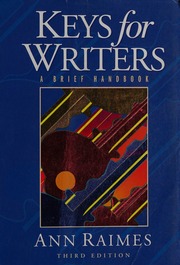 Keys For Writers 3rd Ed Raimes Ann 1938