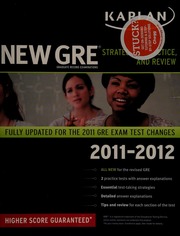 Kaplan New Gre 20112012 Strategies Practice And Review Fully Updated For The 2011 Gre Exam Test Changes Kaplan