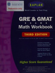 Kaplan Gre And Gmat Exams Math Workbook Unknown