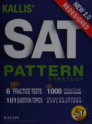 Kallis 2016 Redesigned Sat Pattern Strategy Kallis Edu Inc