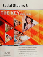 The Key Student Study Guide Social Studies 6 2013 Alberta Ed Unknown