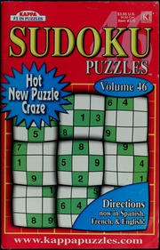 Kappa Sudoku Puzzles Kappa Publishing Group Inc