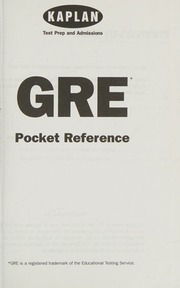 Kaplan Gmat Pocket Reference Kaplan