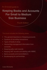 Keeping Books And Accounts For Small To Medium Size Business Richards