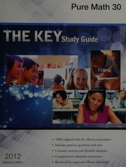 The Key Student Study Guide Pure Mathematics 30 Rao Gautam Rao