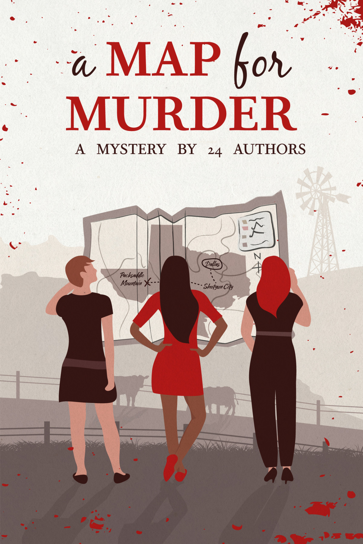 A Map For Murder A Mystery By 24 Authors Rockwell Patricia