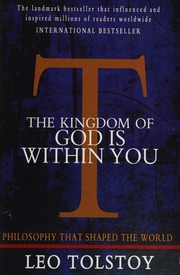 The Kingdom Of God Is Within You Tolstoy Leo Graf 18281910 Author