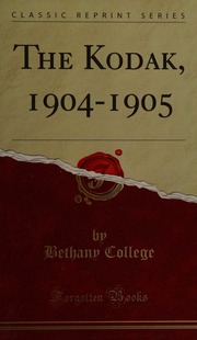 Kodak 19041905 Classic Reprint College Bethany