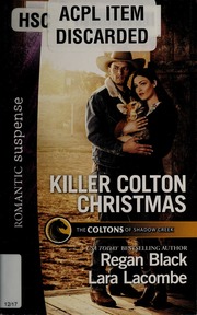 Killer Colton Christmas Black Regan Author
