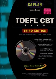 Kaplan Toefl Cbt None 3rd Ed None None Shanks Janet Kaplan Educational Centers Firm New York