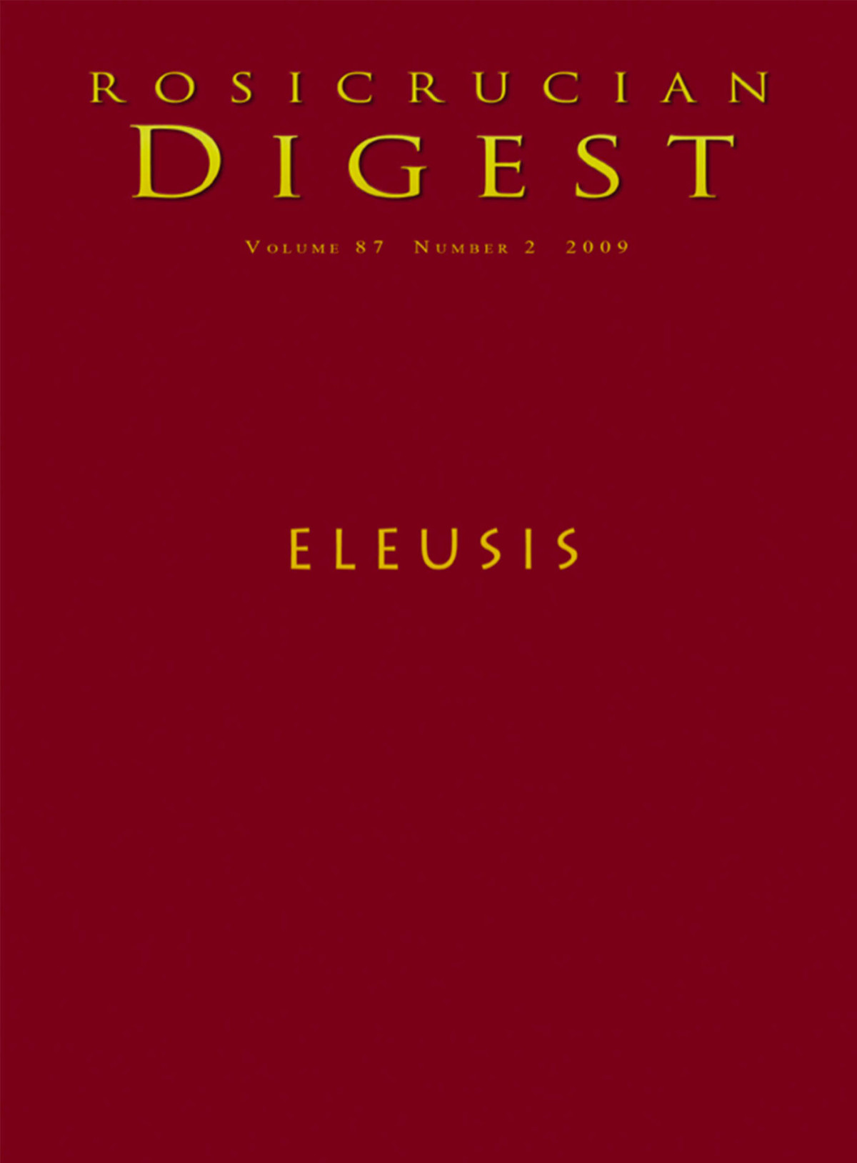 Eleusis Digest Rosicrucian Order Amorc Kindle Editions Hoffmann
