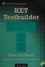 Ket Testbuilder Tests That Teach With Answer Key Dymond