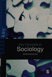 Key Concepts In Sociology Braham Peter