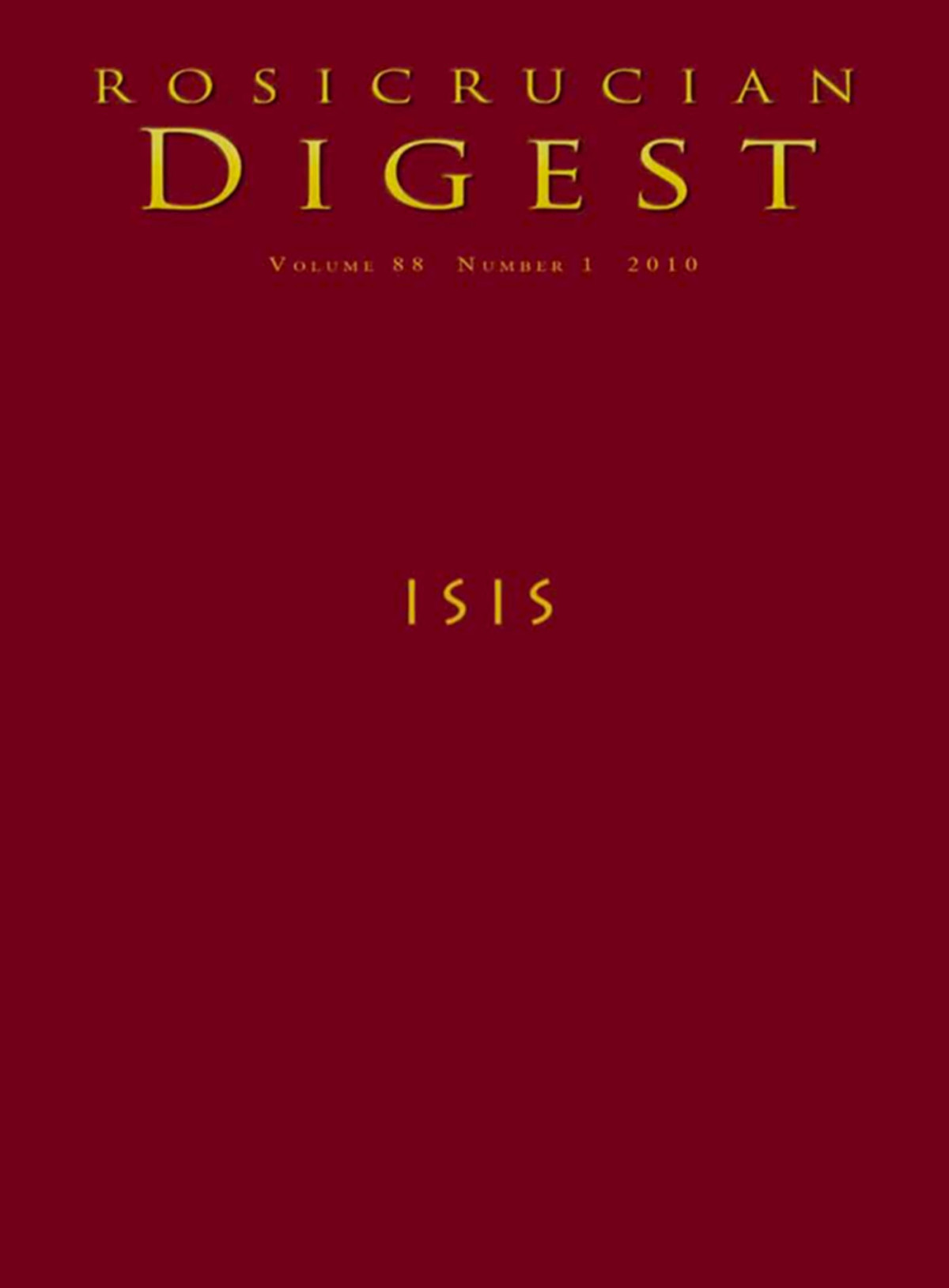 Isis Digest Rosicrucian Order Amorc Kindle Editions Carey