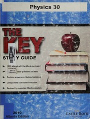 The Key Physics 30 Student Study Guide 2010 Alberta Ed Rao