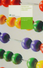 Key Rates And Data Employment 20082009 Croner Cch