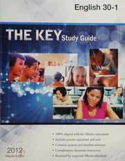 The Key Student Study Guide English 301 2012 Alberta Ed Rao