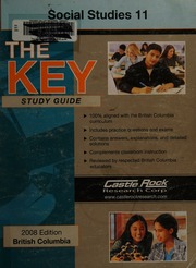 The Key Study Guide Social Studies 11 2008 British Columbia Ed Rao