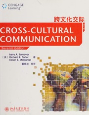 Kua Wen Hua Jiao Ji Crosscultural Communication 跨文化交际 Crosscultural Communication Di 3 Ban Ying Yin Ban Larry A Samovar
