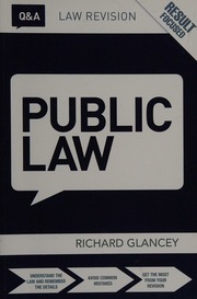 Q A Public Law Glancey Richard Author