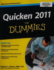 Quicken 2011 For Dummies Nelson Stephen L 1959