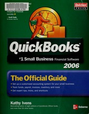 Quickbooks 2006 The Official Guide Ivens Kathy