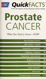 Quick Facts Prostate Cancer What You Need To Knownow American Cancer Society