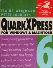 Quarkxpress 6 For Macintosh And Windows Weinmann Elaine Lourekas