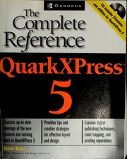 Quarkxpress 5 The Complete Reference Bain Steve