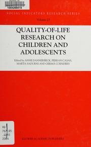 Qualityoflife Research On Children And Adolescents Dannerbeck