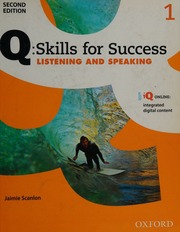 Q Skills For Success Listening And Speaking 1 Second Edition Scanlon