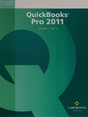Quickbooks Pro 2011 Level 2 Conlon Trisha Hakola Chemeketa Community College